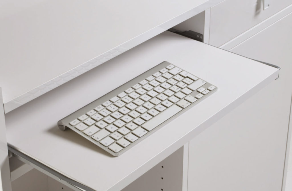 LIGHT DESK/LIGHT reception desk + display case - immagine 5